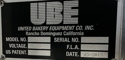 UBE 7700 Bagel Bagger- Servo